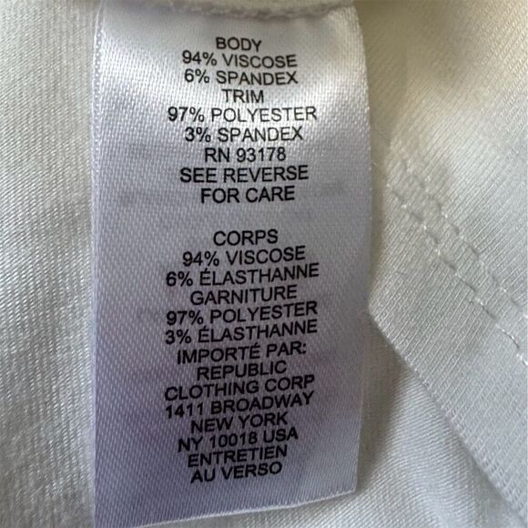 T Tahari Woman Plus 3X White Flutter Sleeve Blouse Casual Top Viscose Bl… - Picture 10 of 11